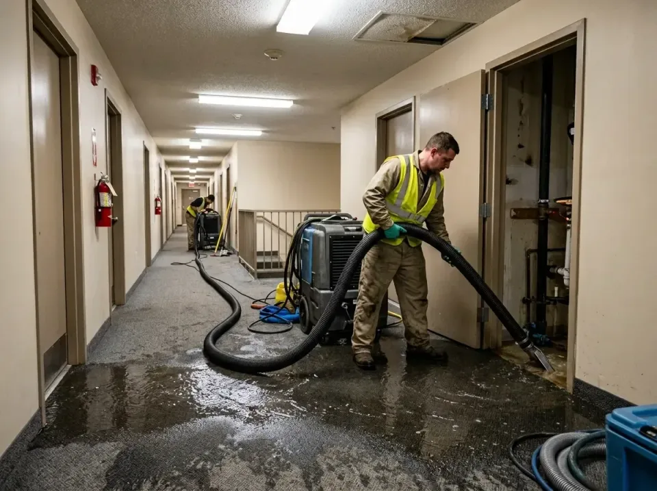 multi-unit-apartment-hallway-f-005 — frequently asked questions, Emergency Burst Pipe Water Extraction & Removal in Double O…